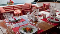 Yacht PHILOSOPHY -  Aft Deck Al Fresco Dining